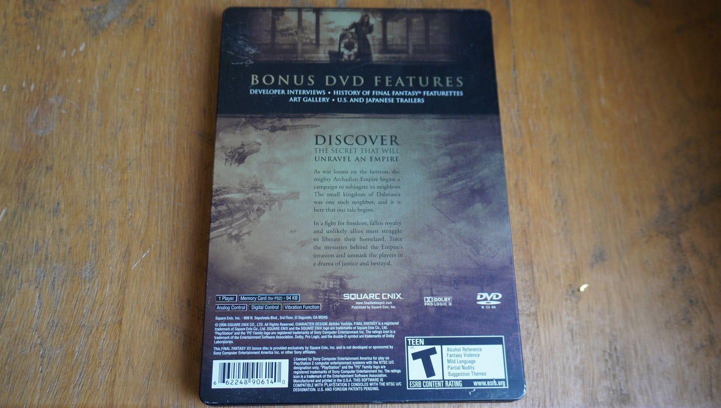 Final Fantasy XII - Collector's Edition - Steel Case