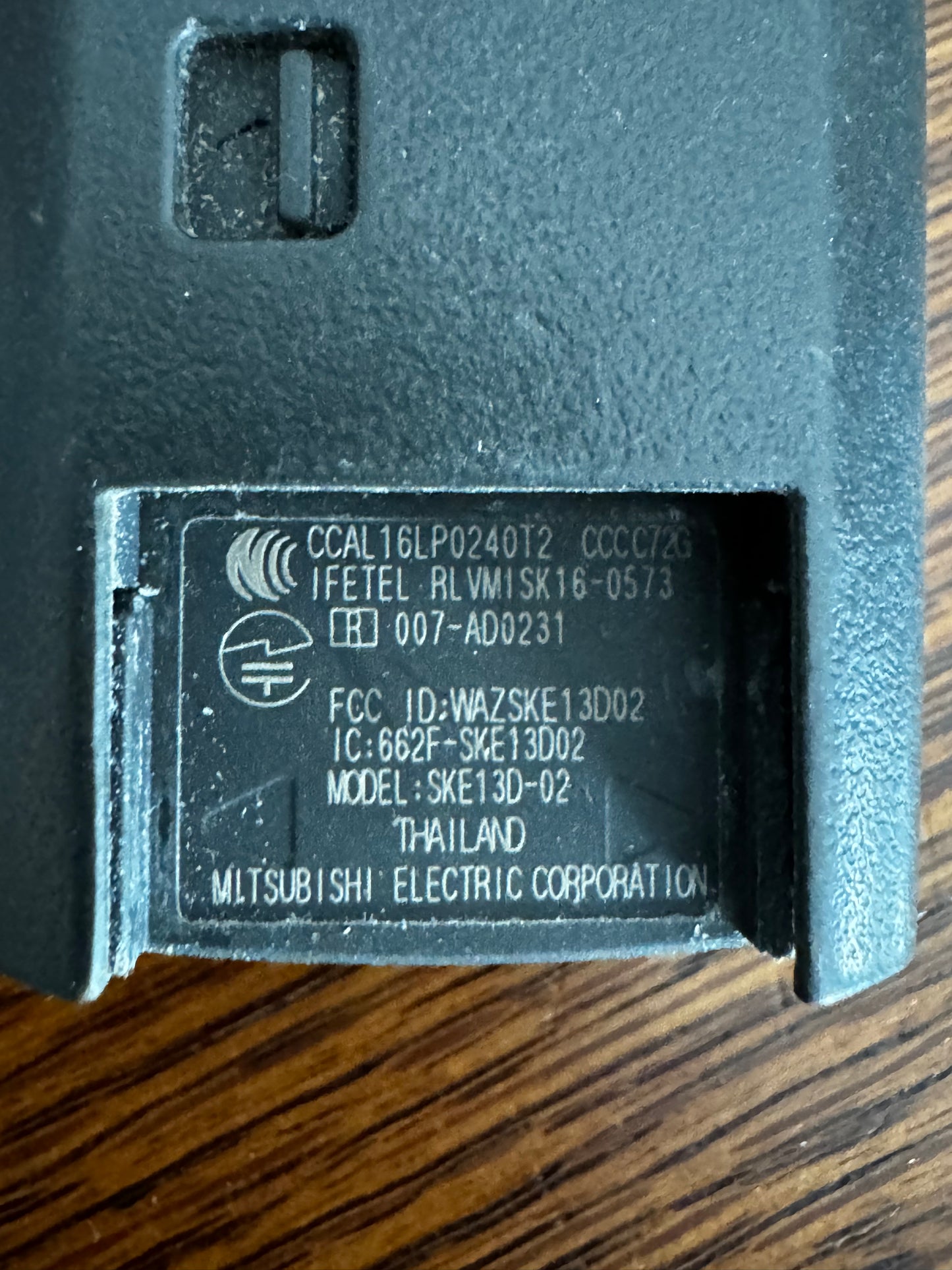 Mazda Electronic Key Fob OEM (2017)