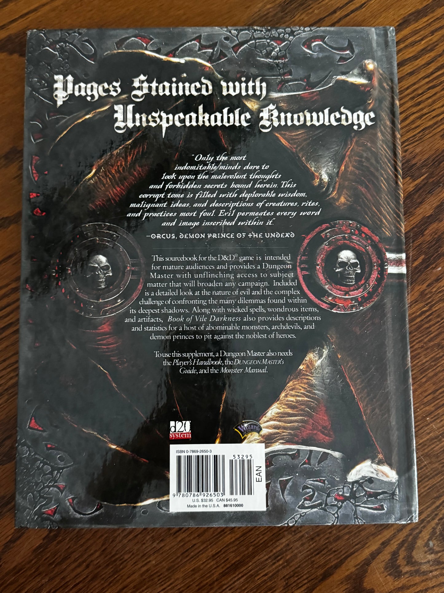 Dungeons & Dragons: Book of Vile Darkness