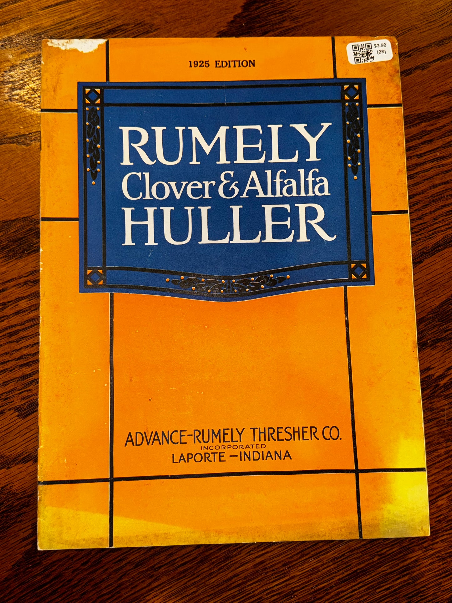 Rumely Clover & Alfalfa Huller catalog, 1925